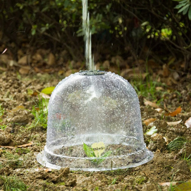 Plastic Breathable Planting Protective Cover Set /6*Plant Cover/18*Supports/10*Tag for Nursery Maintenance Tool