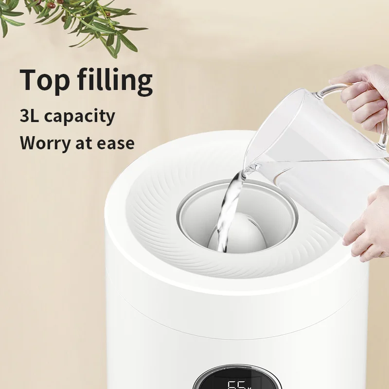 Electric 25 White Black Remote Control Ultrasonic Humidifier Portable Mini Low Noise Usb Humidifier Free Spare Parts Rain Noise