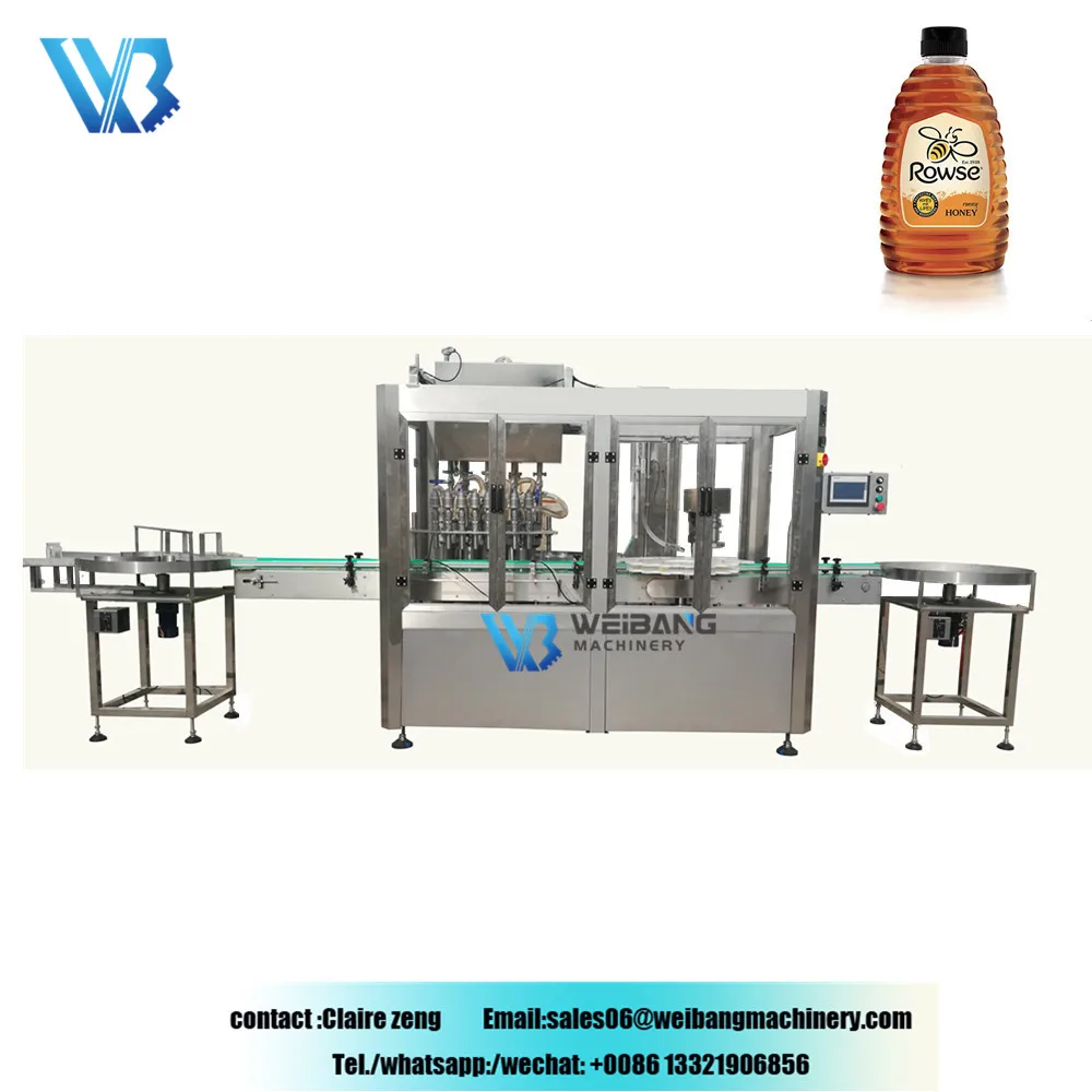 WB-NJ8 50ml 100ml 200ml 500ml chili sauce ketchup bean paste pork sauce jam automatic thick sauce filling machine