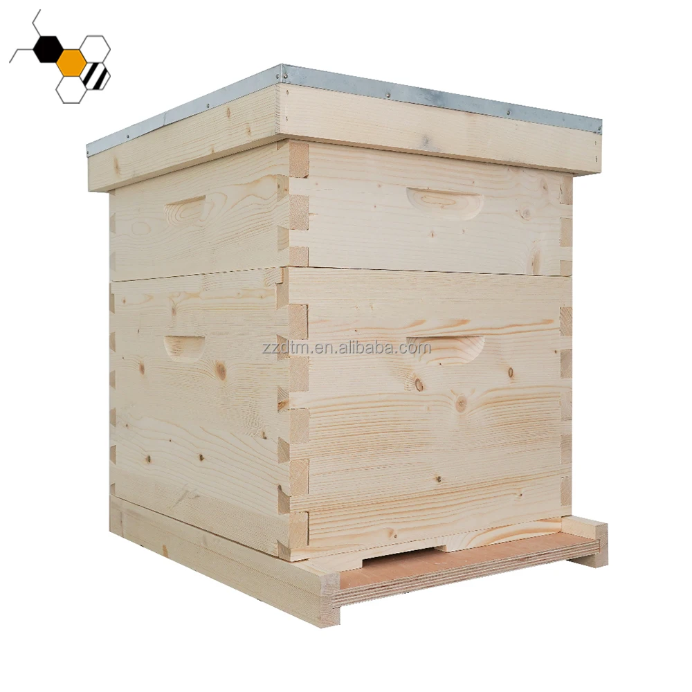 Beehive Box Pine Wood Dadant Bee Hive Box Dadant 12 Frames