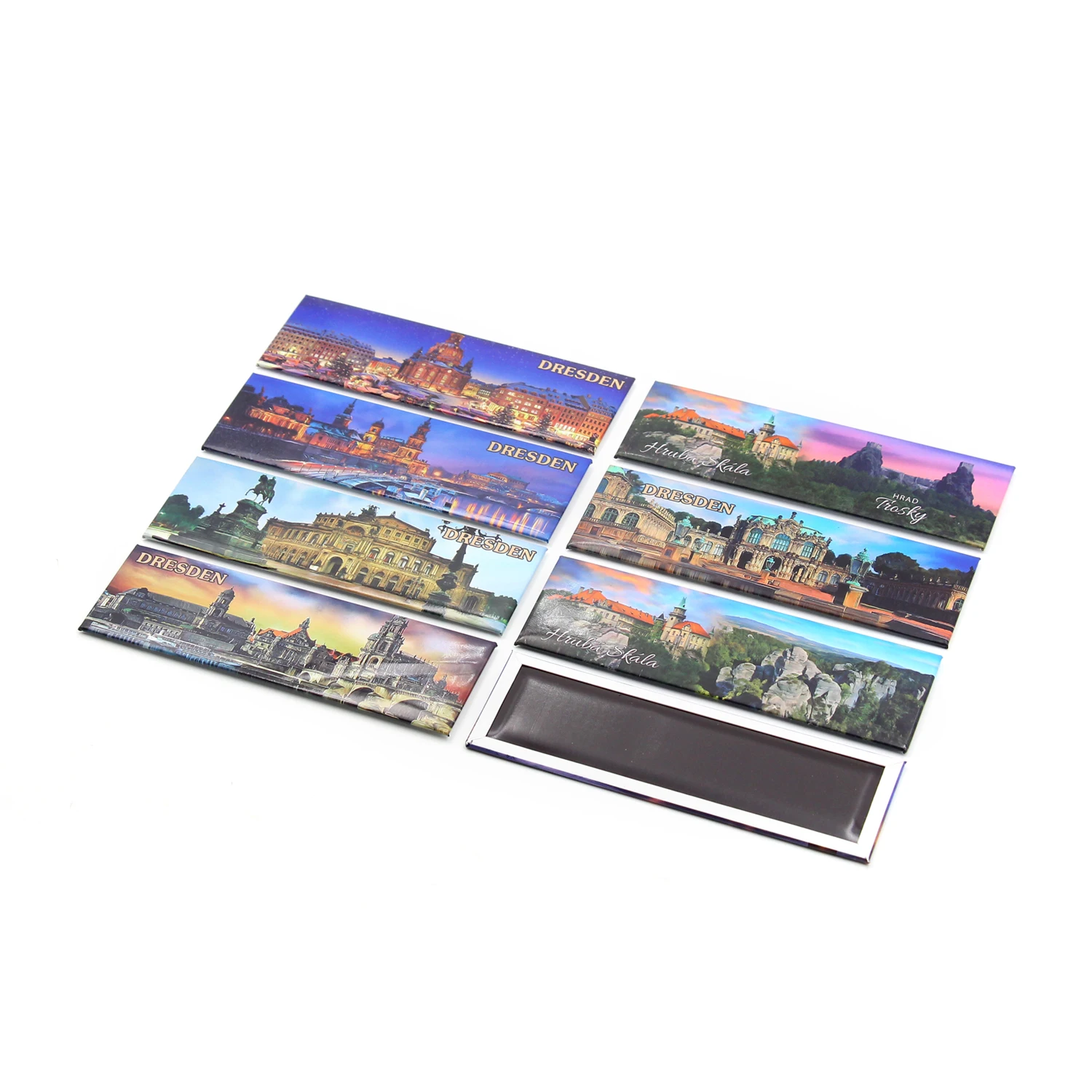 Tourist Souvenir tinplate Magnets from Around The World Gift Custom Cheap Picture Photos Metal Tin Fridge Magnet
