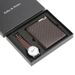 Мужской подарочный набор изысканная упаковка часы + кошелек набор Внешняя торговля горячие деньги Творческий комбинированный набор