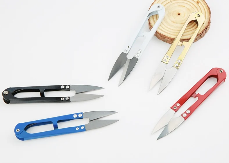 Wholesale U-Shaped Cross-Stitch Scissors Economical Tailors Sewing Tools Thread Scissors Essential for Sewing Supplies