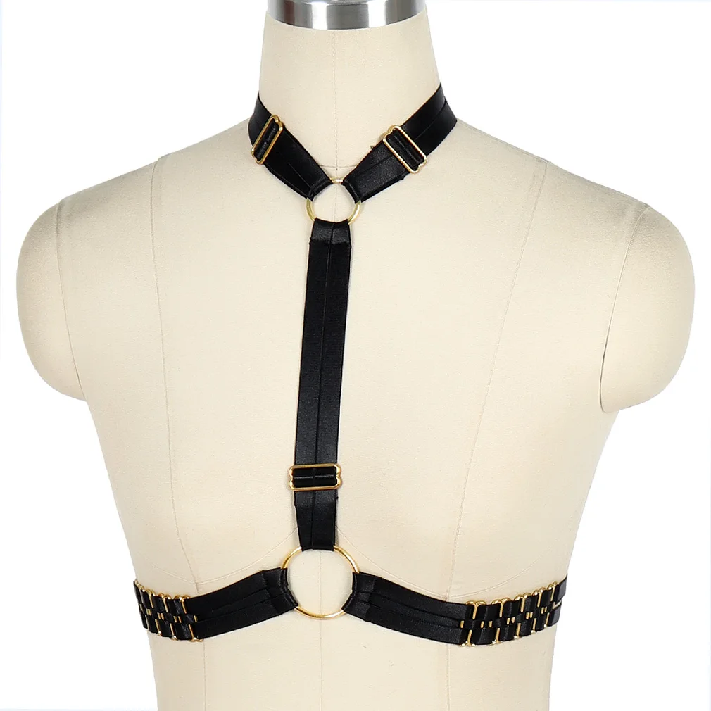 Gothic Garter Sword Belt Suspenders Sexy Ladies Women Body Harness Bra Fetish Chest Bondage Lingerie Erotic Cage Bra