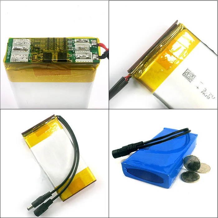 Custom li polymer battery 3.7v 7.4v 11.1v 14.8v 5000mah 6000mah 20000mah Arrma Typhoon Kraton LED lithium polymer battery pack