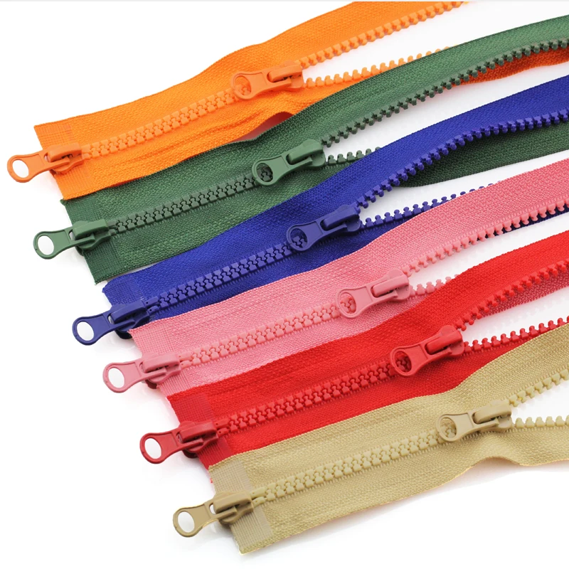 High Quality Zipper for Garment High Appearance and Reasonable Price Two Open Autolock Two Sliders Plastic Zipper Colorful Tape