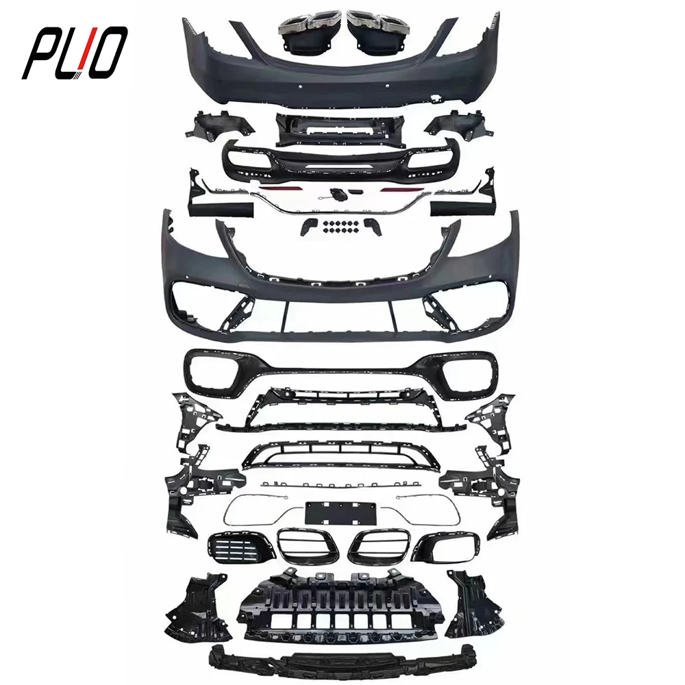 Body kit for Mercedes benz S-class 2014-2020 W222 change to S63 S65 AMG model include front and rear bumper assembly exhaust