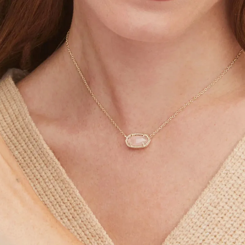 Fashion Jewelry Natural Crystal Tooth Necklace Onyx Colored Gemstone Pendant Necklaces for Women