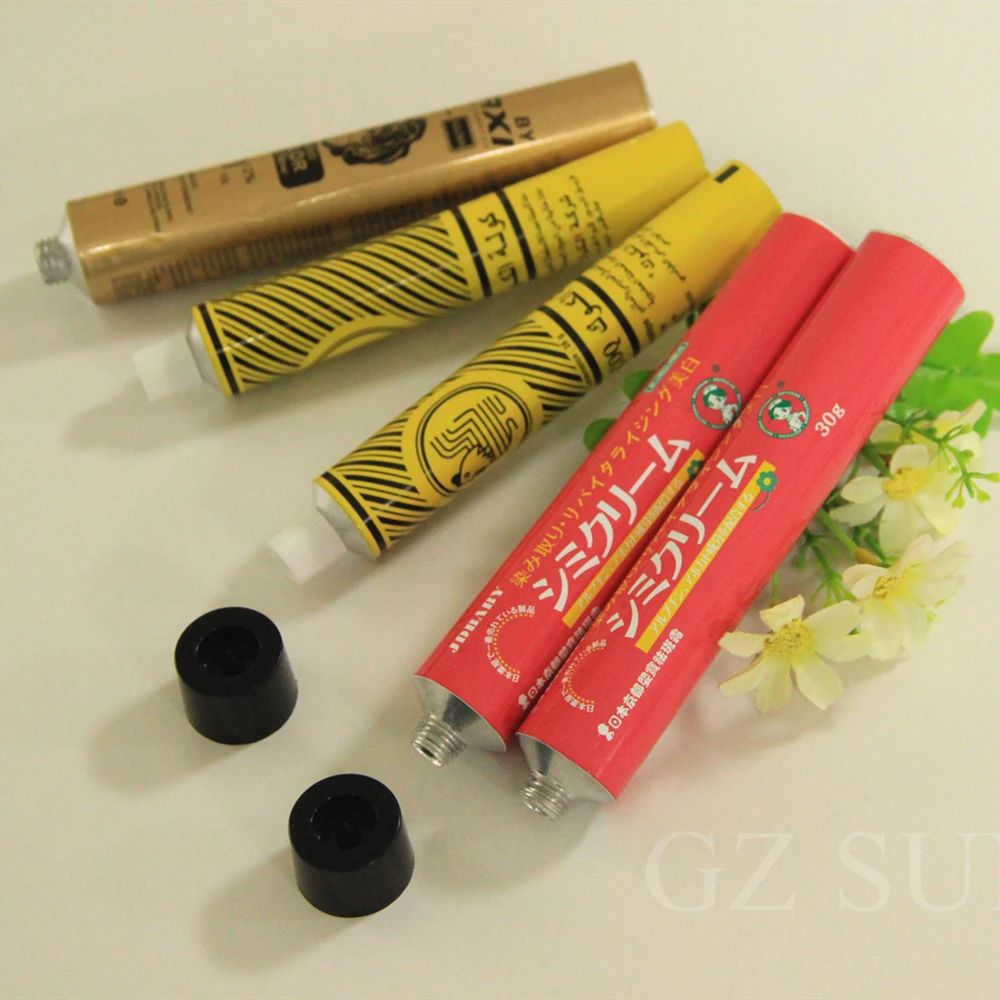 Empty Cosmetic Ointment Aluminum Cream Tube