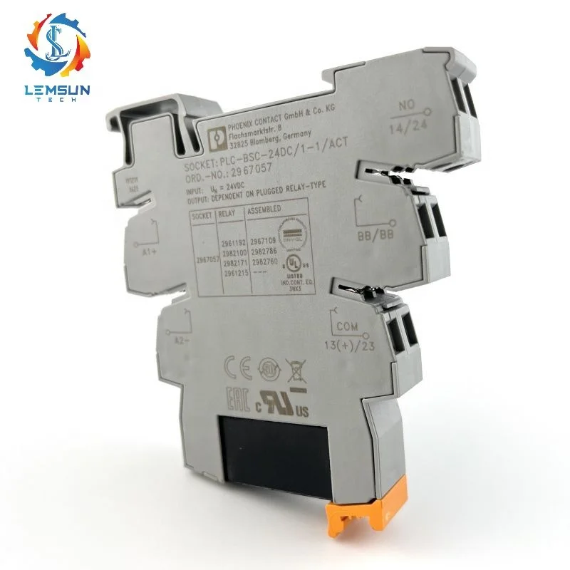 Новый релейный модуль PLC-BSC-24DC Din-рейка с креплением 24vdc №: 2967057 реле Phoenix