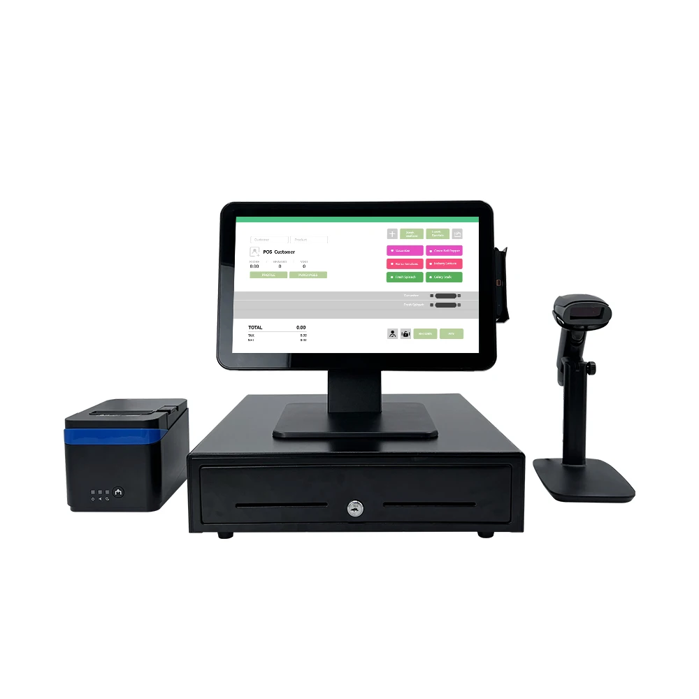 3 years warranty 15.6 inch mltiple touch screen smart billing POS computer for restaurant supermarket pharmacy