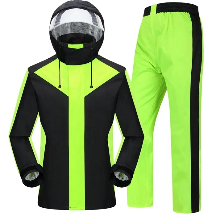 Tianwang High Quality Oxford PVC Coating Rain Suit for Adults Waterproof Motorcycle Rain Coat