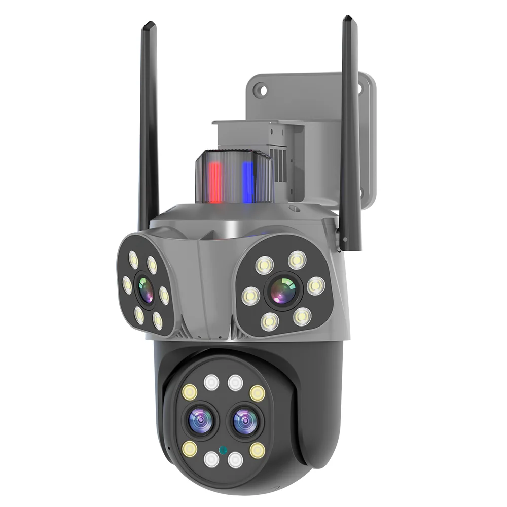 L 10X зум 8MP наружная связь с четырьмя линзами Беспроводная AI Обнаружение человека интеллектуальное отслеживание ночного видения IP-камера видеонаблюдения
