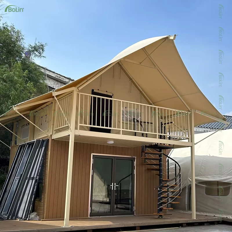 Элегантная гибридная палатка отель курорт и вилла Кемпинг волна с ванной комнатой