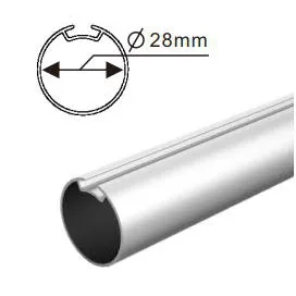 Curtain accessories curtain poles roller blind parts 28mm head tube for zebra roller window blinds components