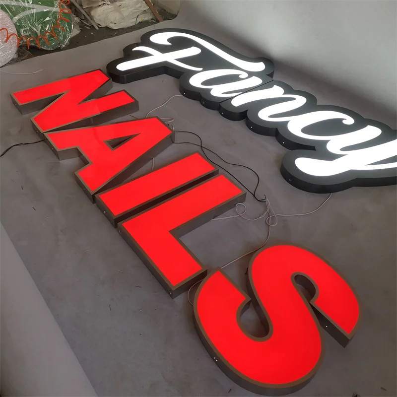OUTDOOR SHOP WALL Frontlit Letter Sign Led Channel Letter Business Sign 3d letter sign
