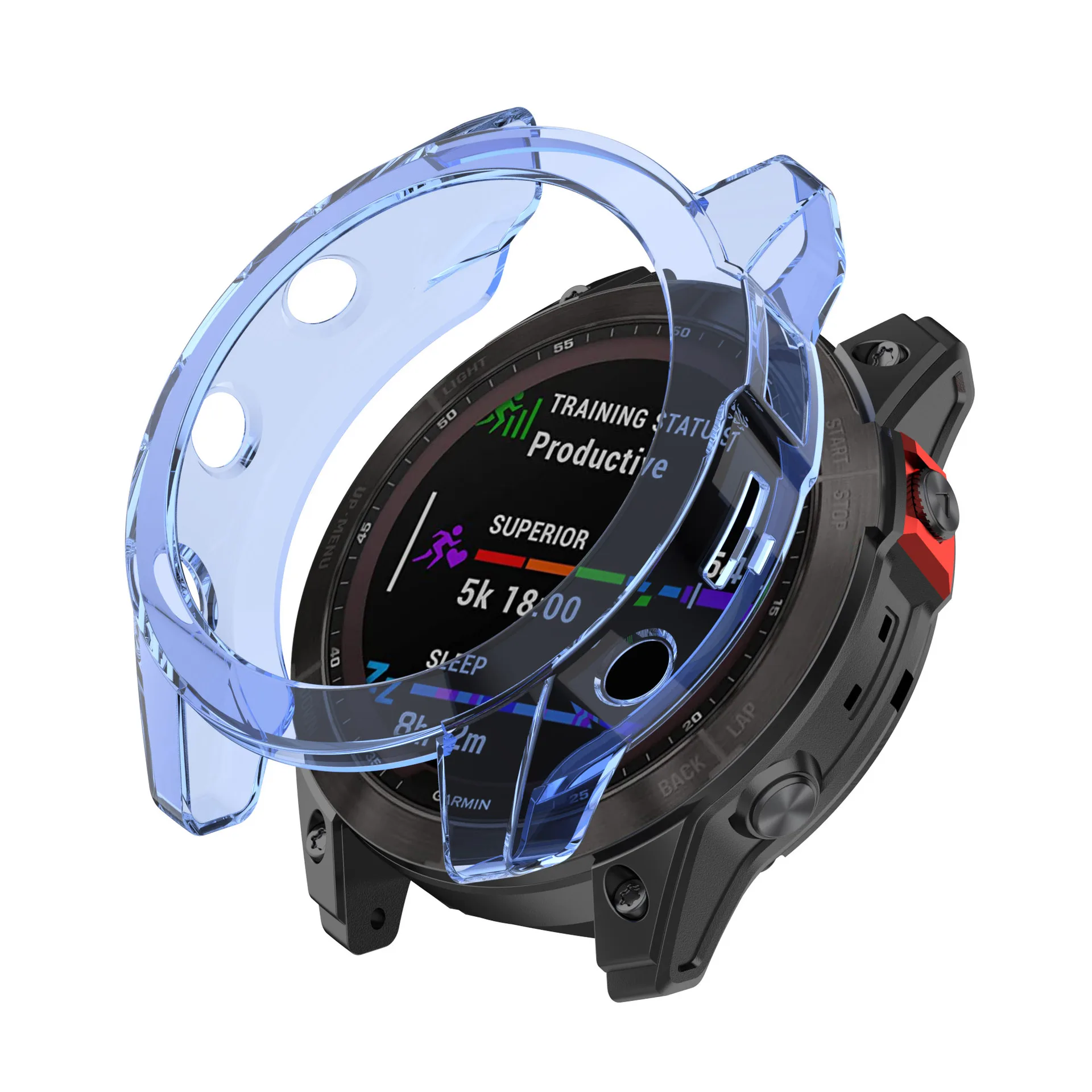Shockproof Soft Clear TPU Protector Case Cover For Garmin Fenix 7 7S 7X 5 5X 5S 6s Pro Smart Watch Protective Cover