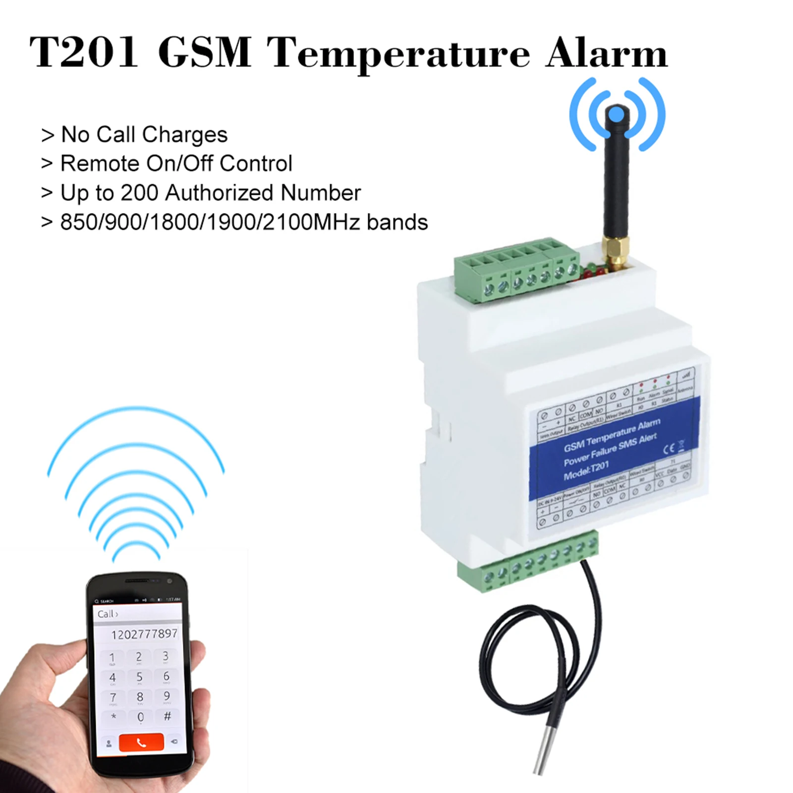 Quality Certification Chisung Access Control Opener Relay Switch Upgrade SMS Free Call GSM Gate Opener Temp Alarm 2G/4G