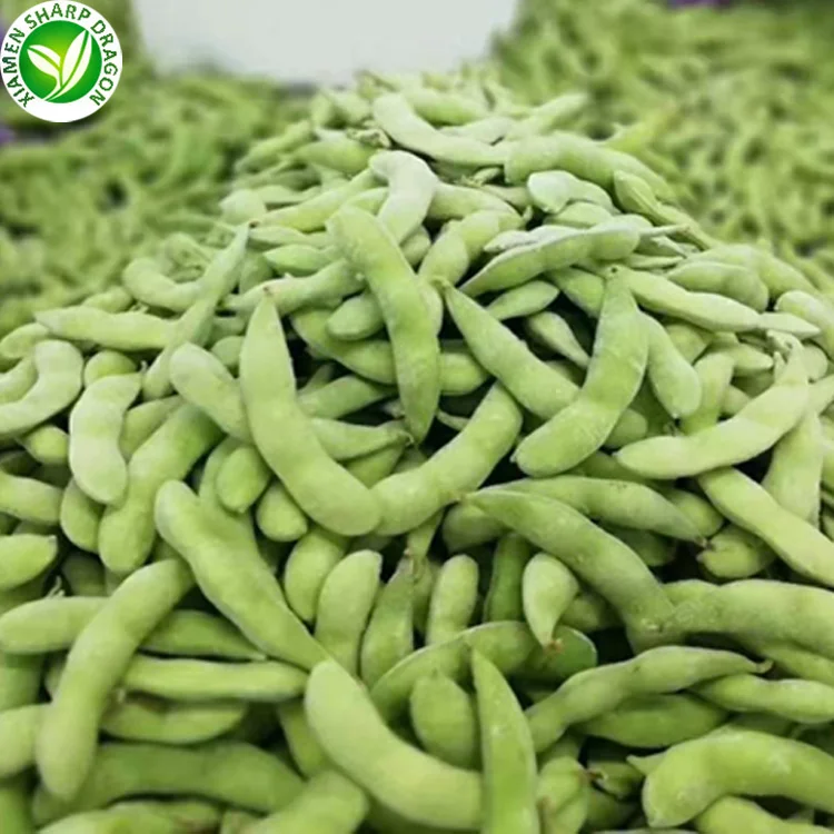 IQF Оптовые органические бобы Замороженные edamame pods