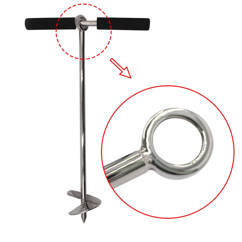 Shenghui Manufacture Marine Hardware 316 Stainless Steel Sand Screw Anchor For Boat Kayak Craft