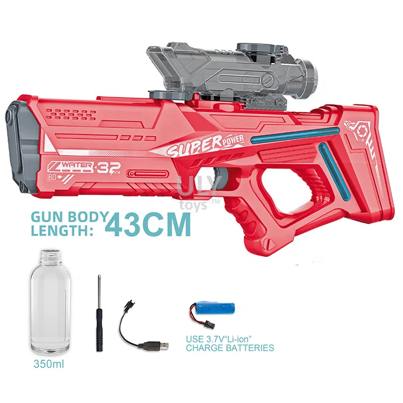 350ML water bottle electric high speed continuous automatic water suction toy water gun  Best Summer Beach Toys