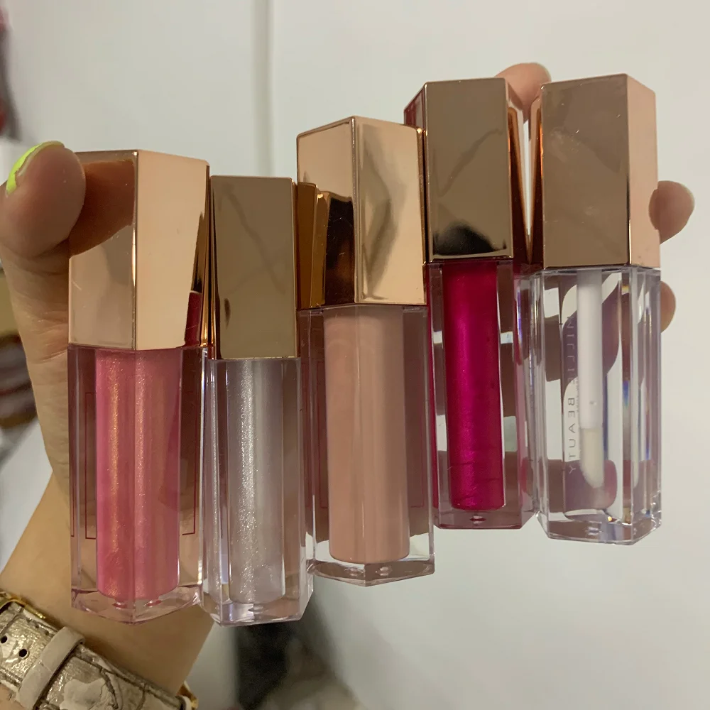 Custom your brand hydrating Private label lip gloss vendor Make Your Own Lip Gloss with Custom Lip Gloss Tubes Glitter LipGloss