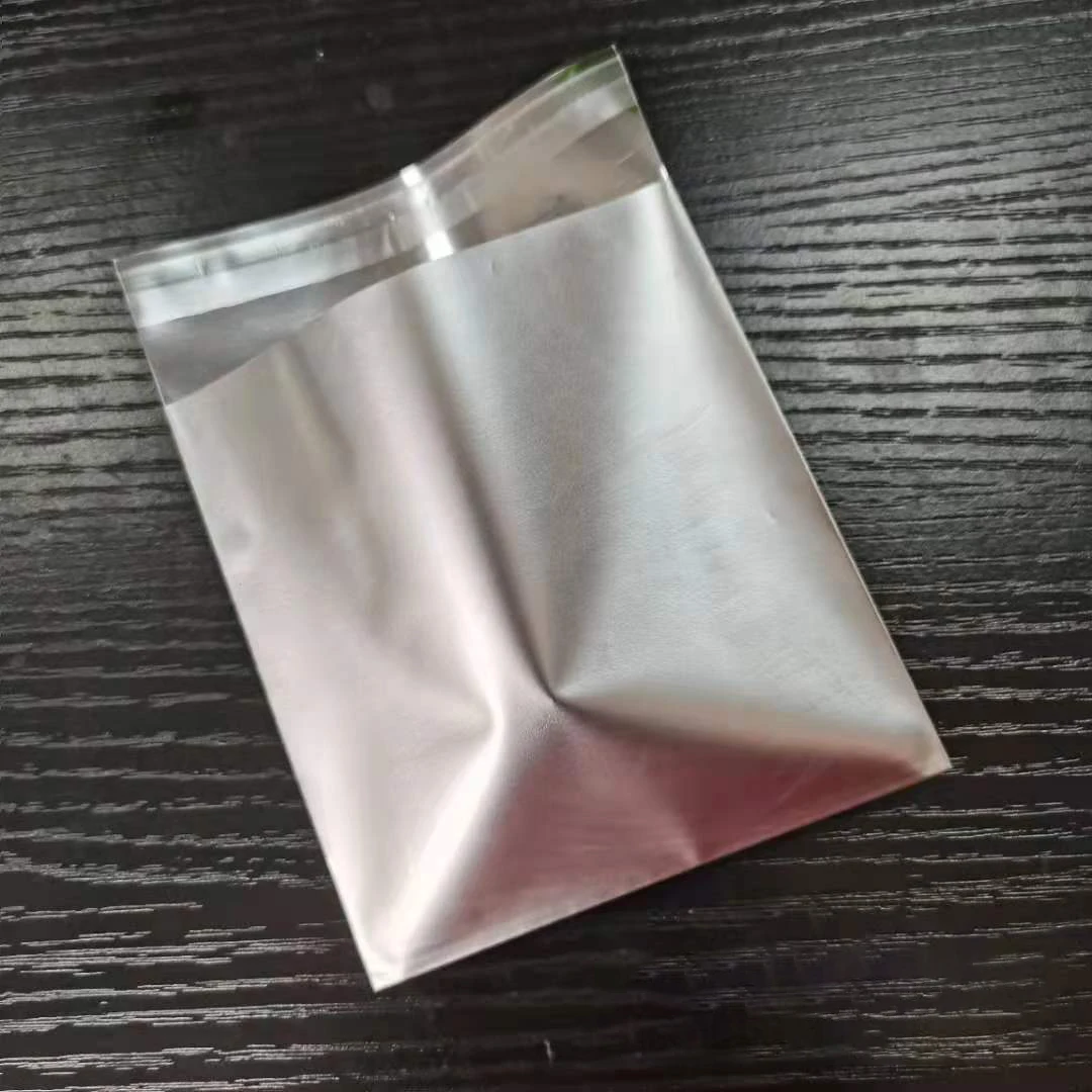 Self-sealing Packaging Bright Silver Film Custom Double-sided Self Adhesive Seal Aluminum Foil Bag
