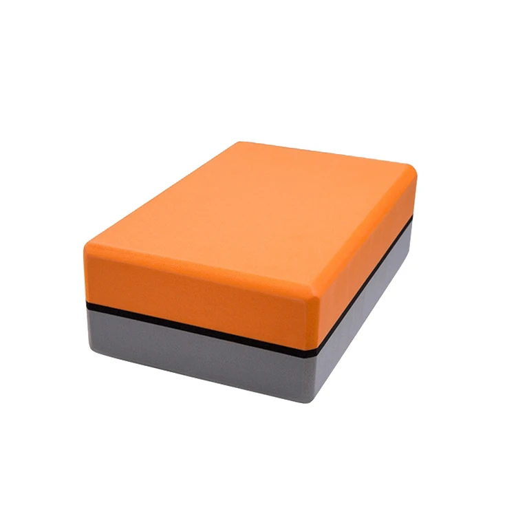 
Customizable Design EVA Hardness Foam Plain Double Color Yoga Block 