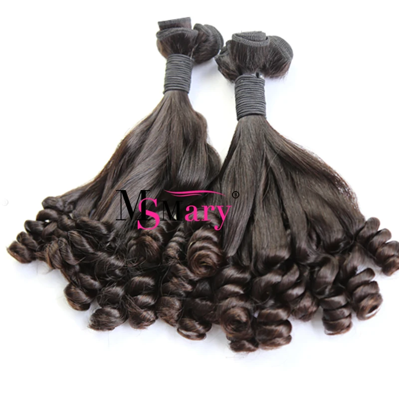 Super Double Drawn Funmi Bouncy Curls, 12A Grade Virgin Human Hair Raw Indian Weft, Funmi Hair Egg Curl Human Hair Bundles