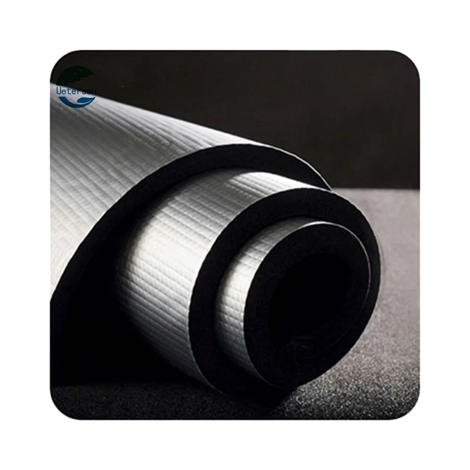 Solar energy closed cell rubber plastic black foam rubber cold duct insulation rubber foam pipe