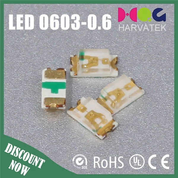 Зеленый светодиодный индикатор SMD 0603, светодиодный Диод smd 0603