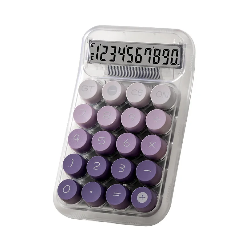 Scientific calculator 10 digits mini cute electronic calculator Advanced gradient colors office fancy stationery items
