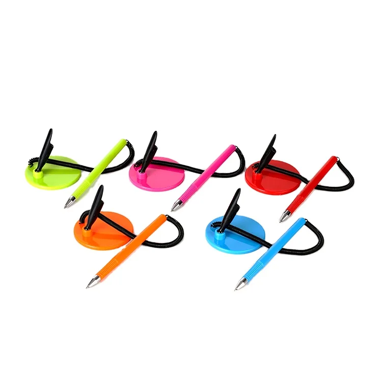 
2019 New Design Promo Desk Stand Plastic Table Ball Ballpoint Pens 