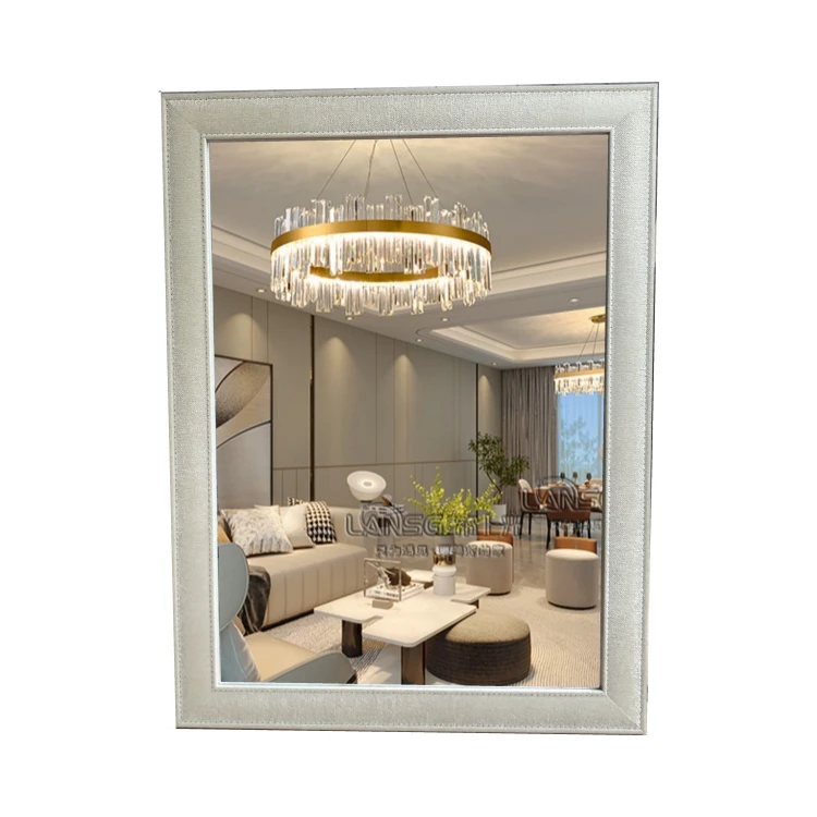 European Ornate style custoimized PS antique gold silver bathroom wall mirror  Embossing decorative wall mirror