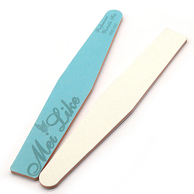 Nail supplies korean private label wholesale professional 80/80 150/180 grit nail file and buffer