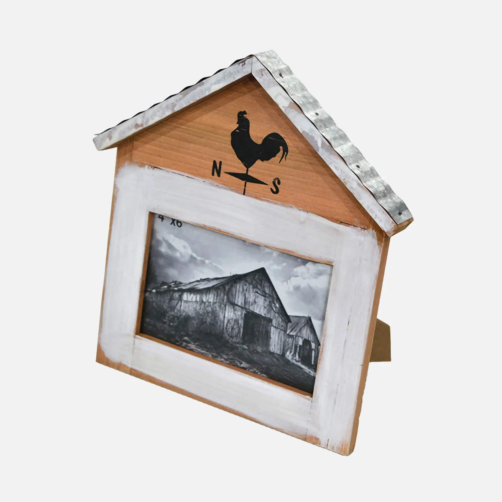 
Farmhouse Style Wood/Metal Photo Frame 