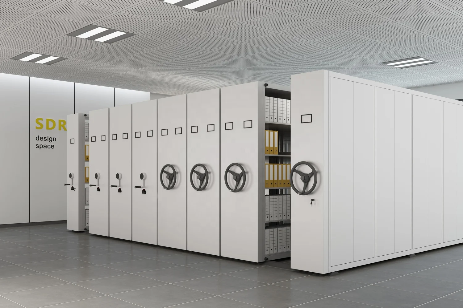 Office Furniture Mobile Filing Cabinet Documents Storage Cabinet Metal Modern Dense Frame Heavy Duty Carton Box Customized