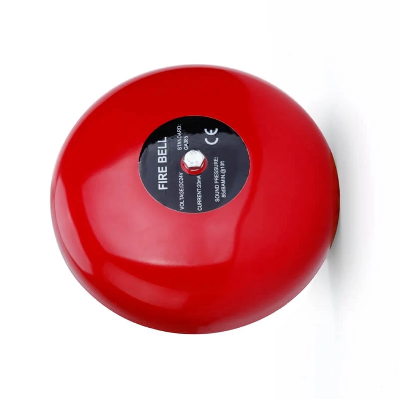 Addressable 6 Inch Electric Alarm Bell Fire Alarm Bell DC24V Sounder Conventional Fire Alarm System 95Db Metal