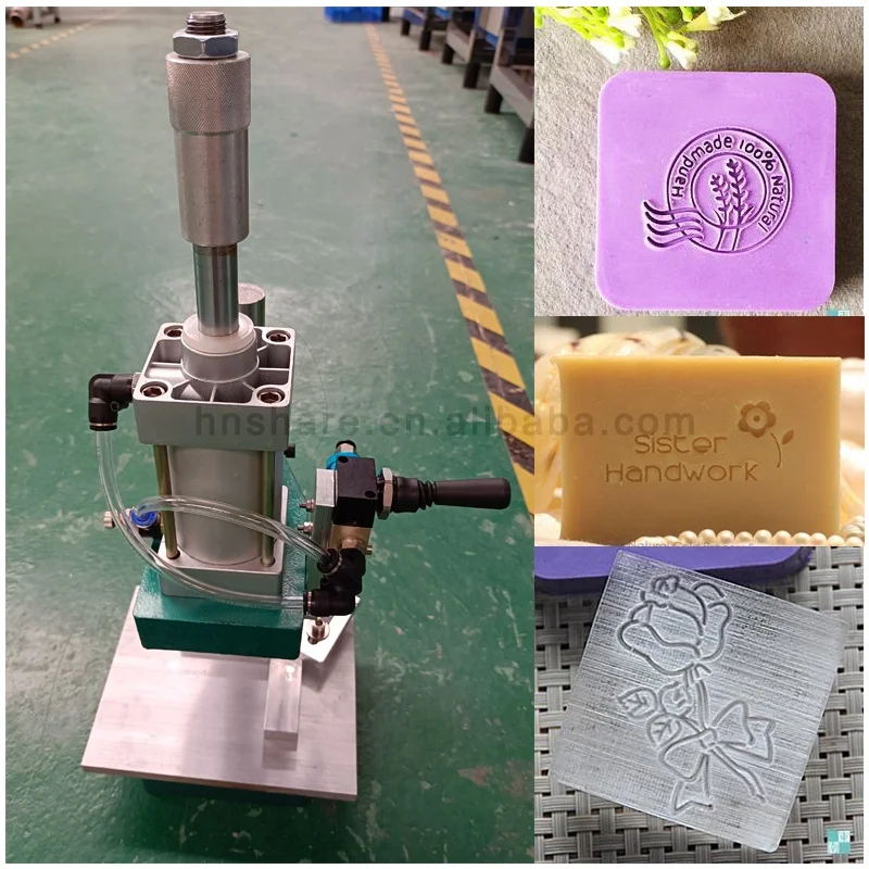 Bar soap molding and stamping manual soap press machine