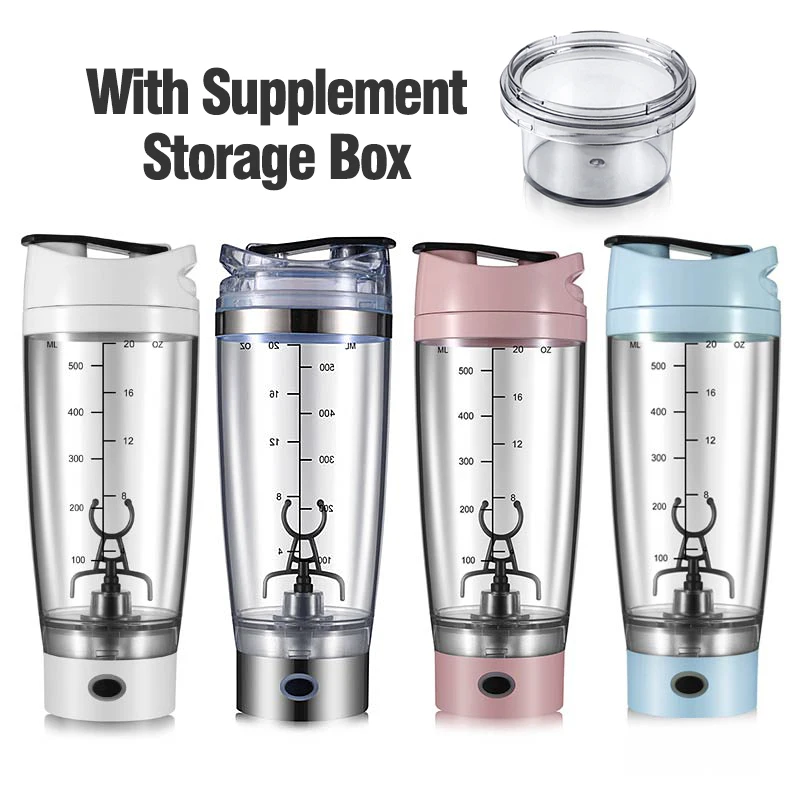 B22078R Custom Wholesale Electric Shaker Cup Protein Gym Sport Shaker Bottle Mixer Electric Protein Shaker Bottle Blender