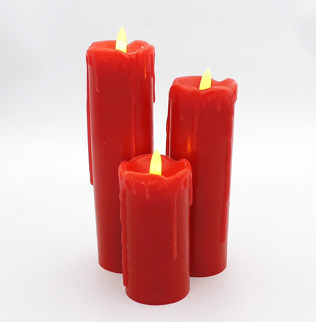 Chinese factory 3D electronic candle Flameless LED ivory candle for Christmas decoration