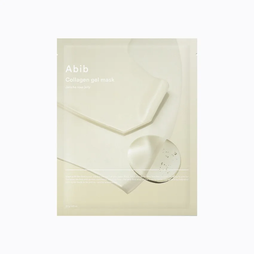 Abib SheetMask Cooling Nourishing Hyaluronic Acid Facial Mask Collagen Gel Mask # Jericho Rose Jelly (10 sheets)