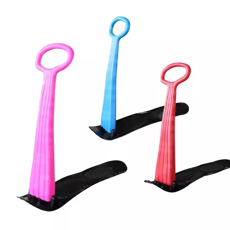 Folding Sledge Kick Snowboard Snow Scooter with Handle