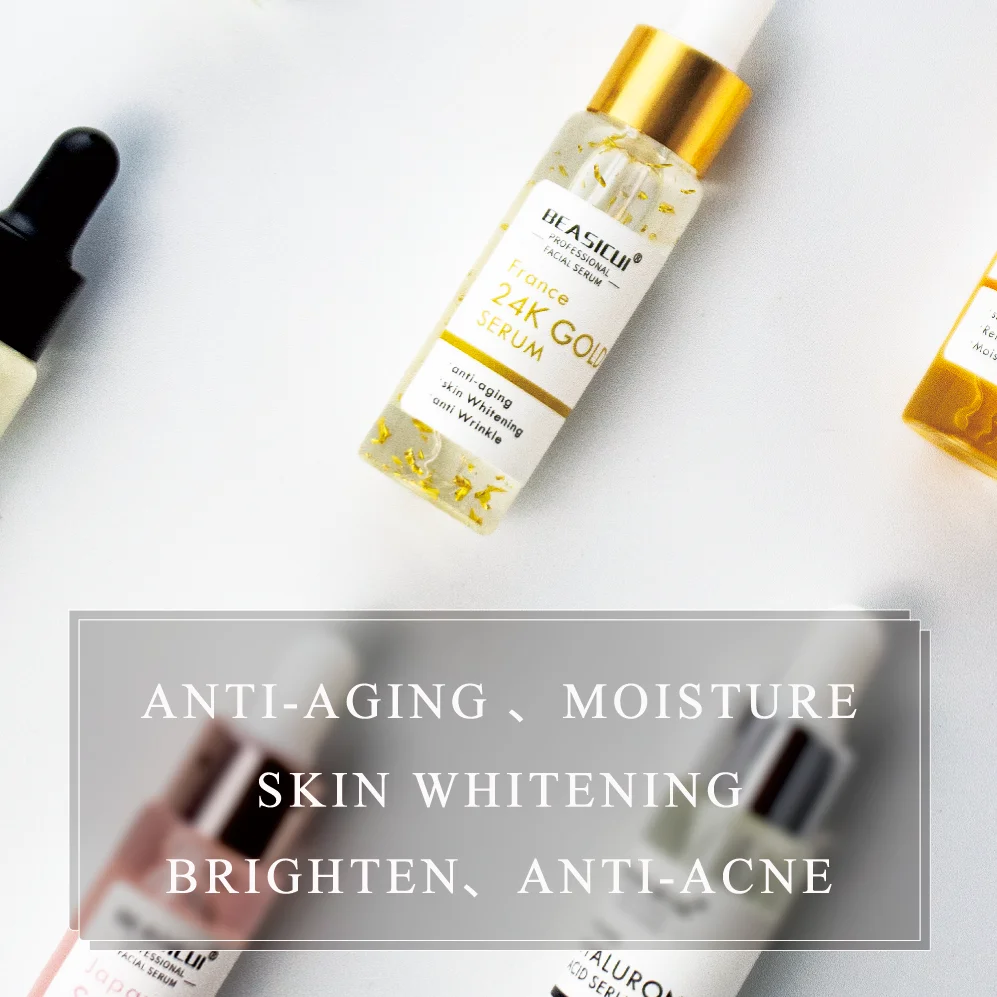 Private Label Vegan Bpa Free Paraben Free Hyaluronic Acid Face Care Enrich Vitamin E skin care serum