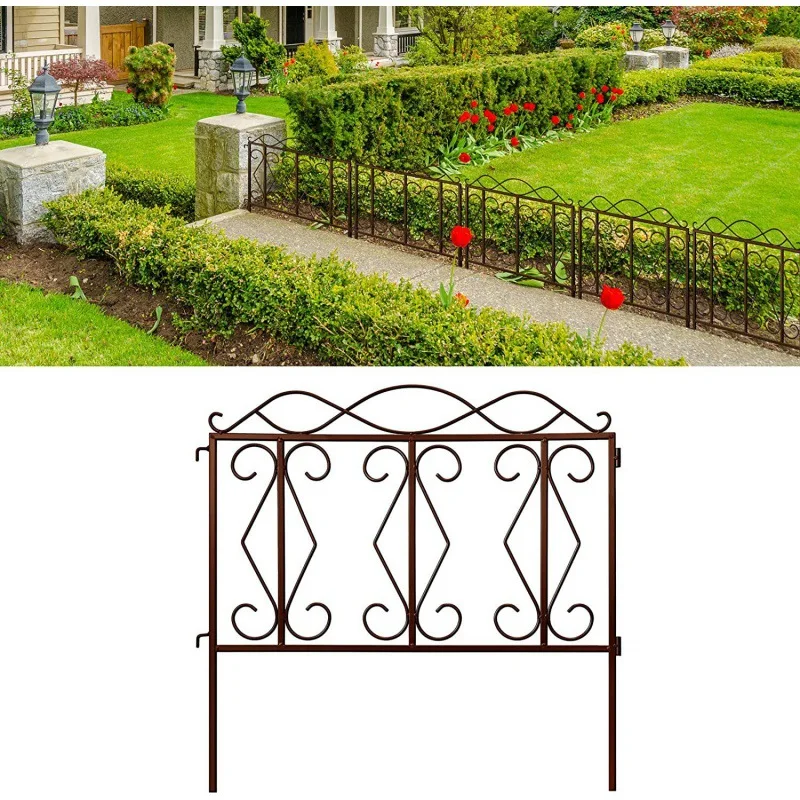 Easy to install durable fence custom size Small metal iron Fence For Garden