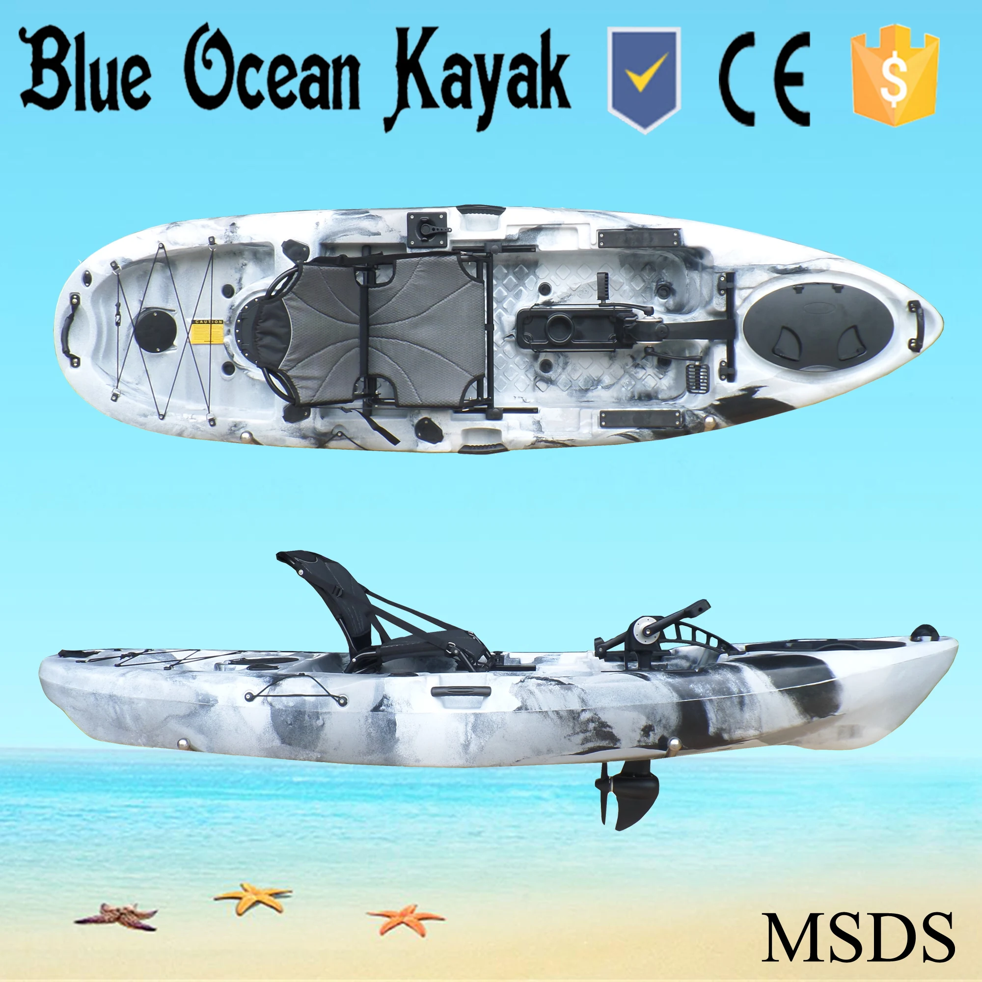
10 Foot Powered Pedal kayak from Blue Ocean Kayak 