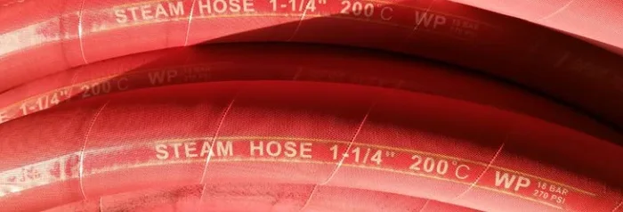 Steam Hose High Temperature Red EPDM Rubber Water Transfer Saturated Steam