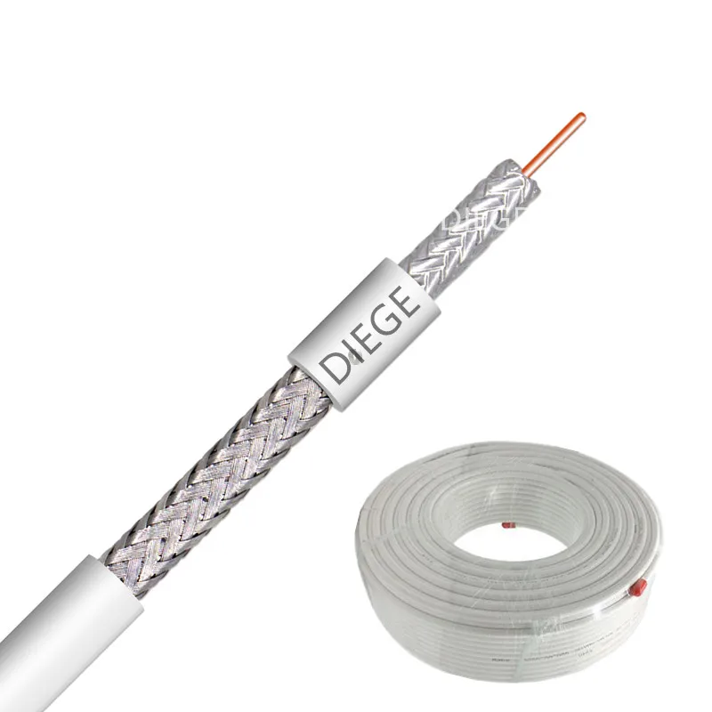 Хорошее качество камеры безопасности CCTV кабель 18AWG BC CCS RG6 коаксиальный кабель с CE ROHS ISO9001