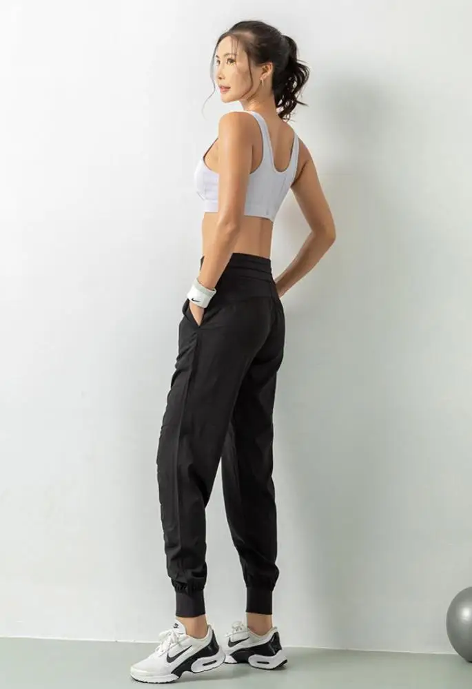 New stock womens joggers black hip hop pants for cool girls sweatpants