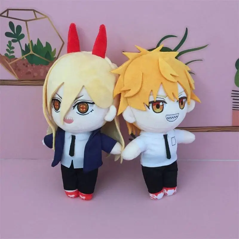HNSC20cm 5 Styles Chainsaw Man Pochita Makima Quanxi Cute Plush Stuffed Dolls Toy Throw Pillow Gift Toys